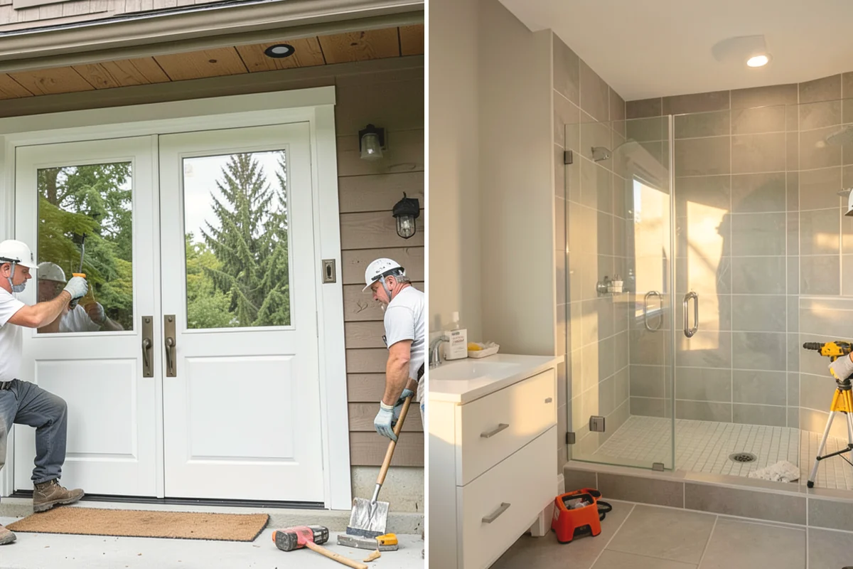 Natural Stone Tile Installation in Mukilteo, Snohomish County, WA - Dry-lay and blend tiles from several boxes for balance