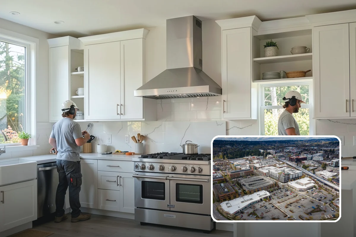 Natural Stone Tile Installation in Redmond, King County, WA - One-of-a-kind veining and color in every installation