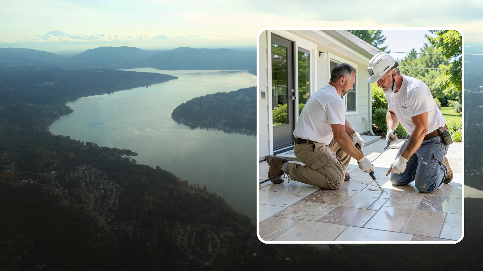 Natural Stone Tile Installation in Sammamish, King County, WA - Marble, travertine, slate, and stone tile set and sealed for lasting natural beauty.