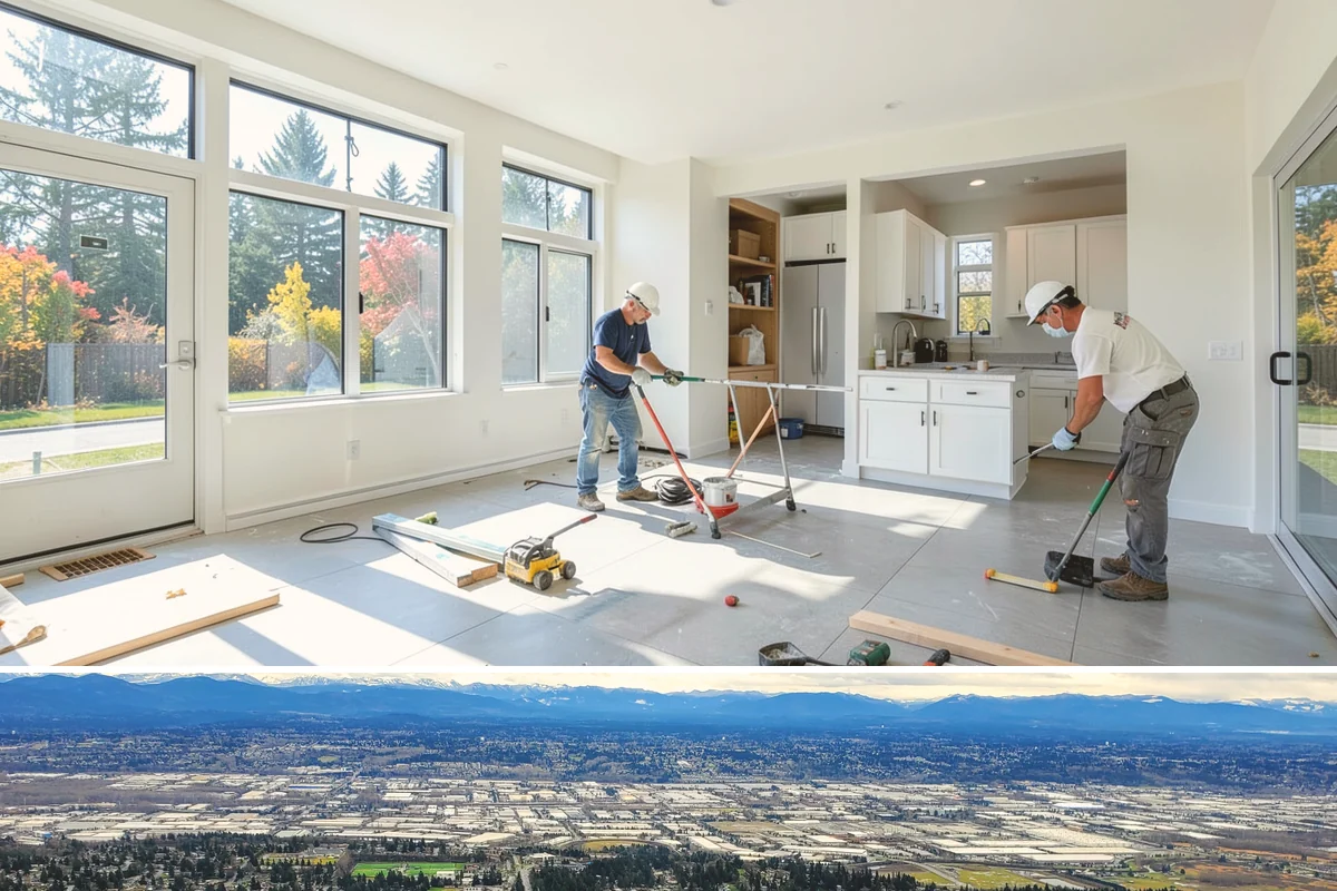 Natural Stone Tile Installation in SeaTac, King County, WA - Stone tiling is an indoor project that can proceed year-round, sealing included, regardless of outdoor conditions.