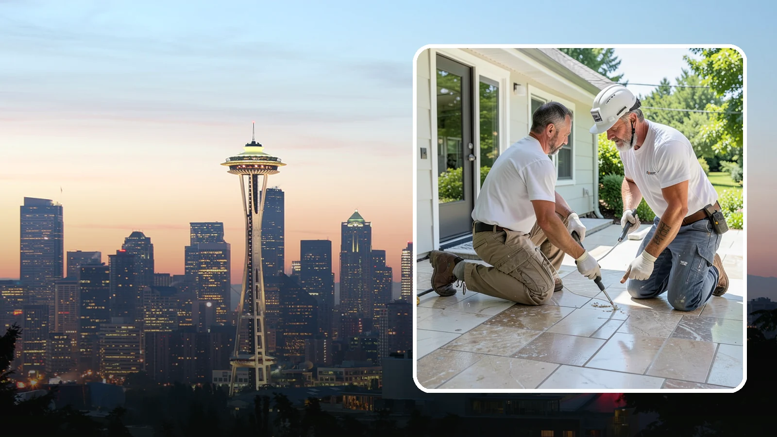 Natural Stone Tile Installation in Seattle, King County, WA - Marble, travertine, slate, and stone tile set and sealed for lasting natural beauty.