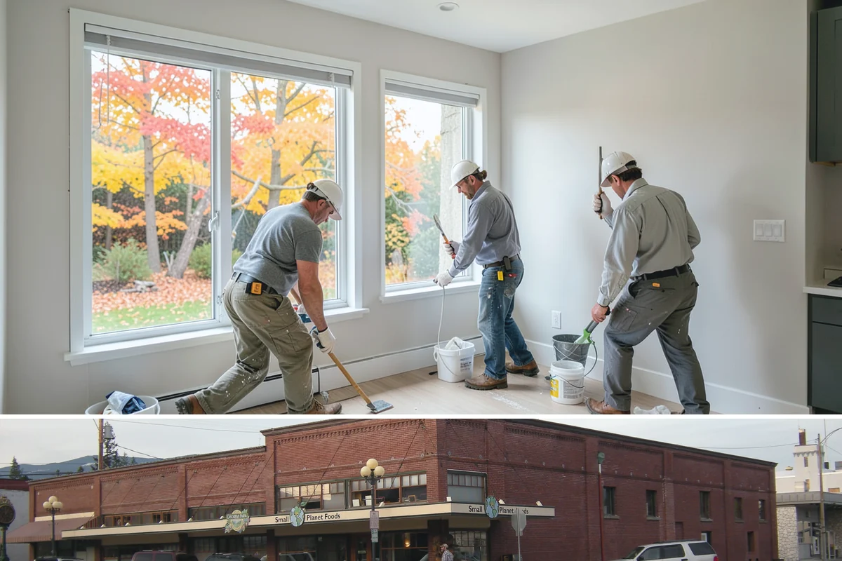 Natural Stone Tile Installation in Sedro-Woolley, Skagit County, WA - Stone tiling is an indoor project that can proceed year-round, sealing included, regardless of outdoor conditions.