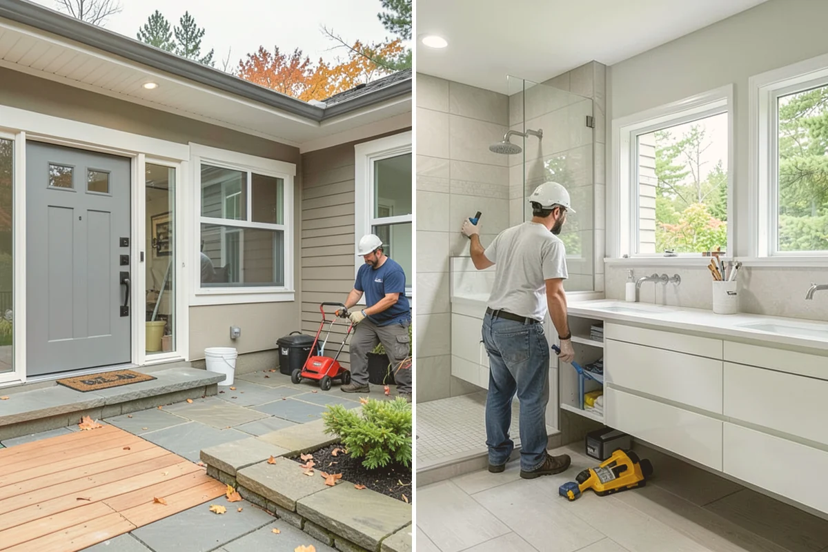 Natural Stone Tile Installation in Snohomish, Snohomish County, WA - Dry-lay and blend tiles from several boxes for balance