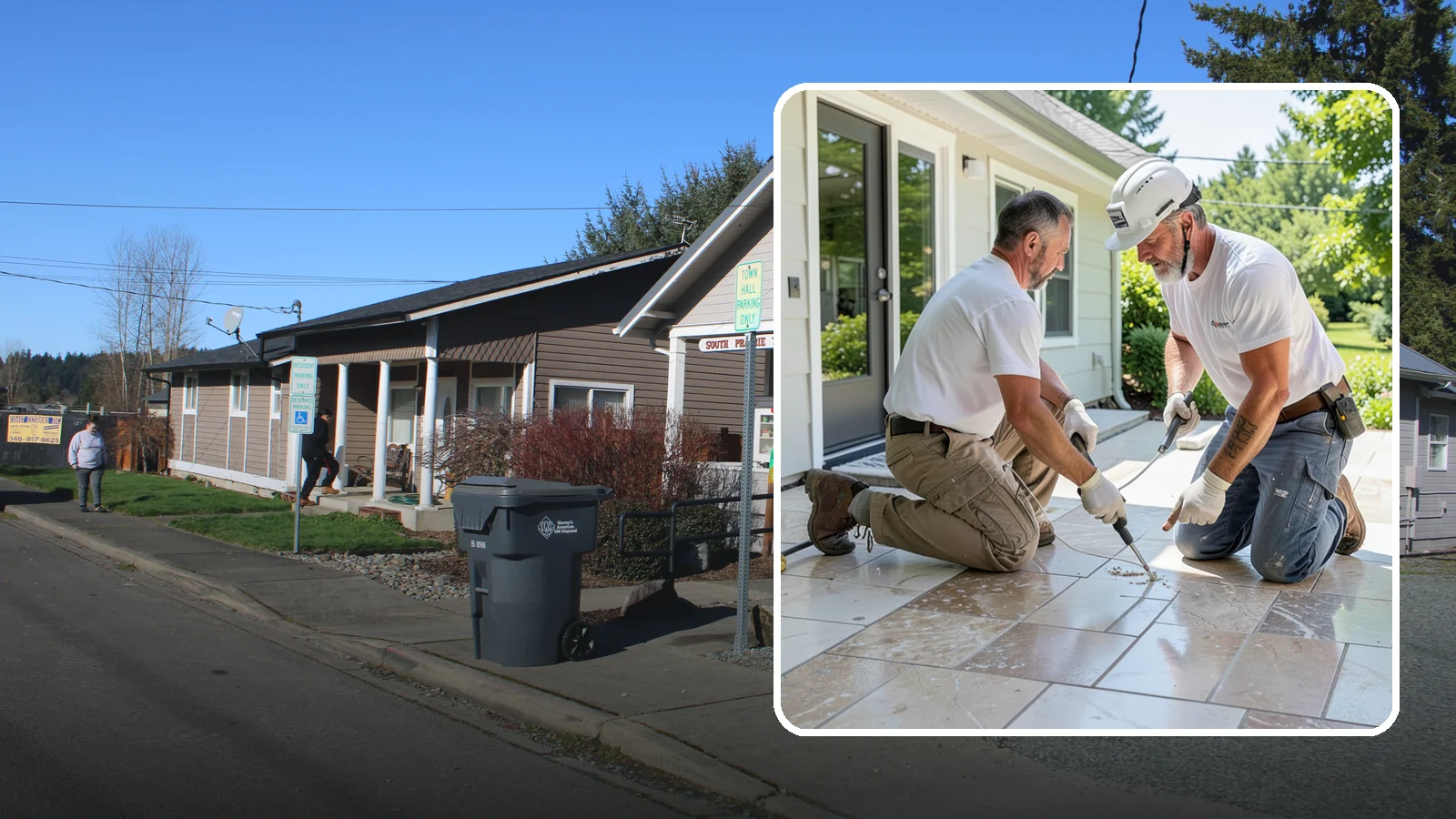 Natural Stone Tile Installation in South Prairie, Pierce County, WA - Marble, travertine, slate, and stone tile set and sealed for lasting natural beauty.