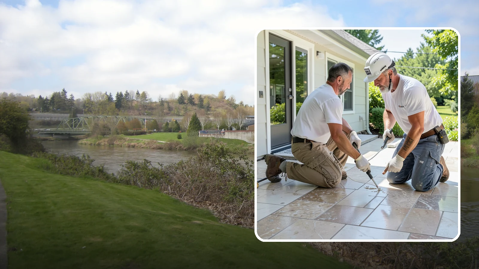Natural Stone Tile Installation in Tukwila, King County, WA - Marble, travertine, slate, and stone tile set and sealed for lasting natural beauty.