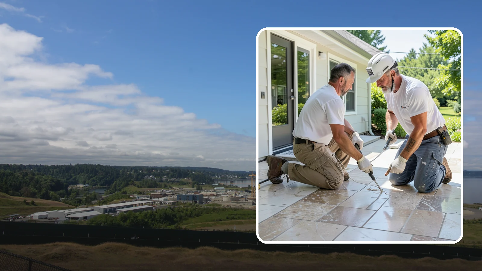 Natural Stone Tile Installation in University Place, Pierce County, WA - Marble, travertine, slate, and stone tile set and sealed for lasting natural beauty.