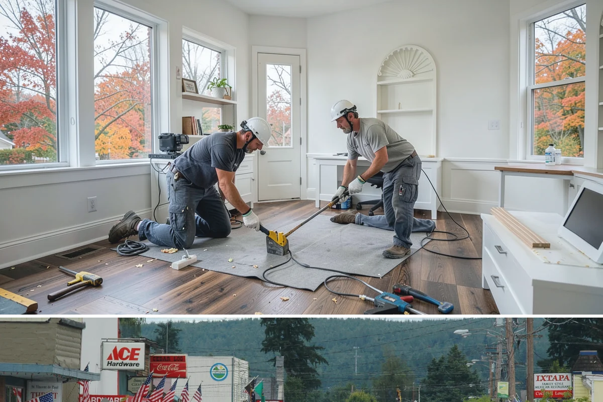 Network Wiring in Carnation, King County, WA - Network wiring is best run during construction or a remodel, and interior retrofits suit the wet PNW season.