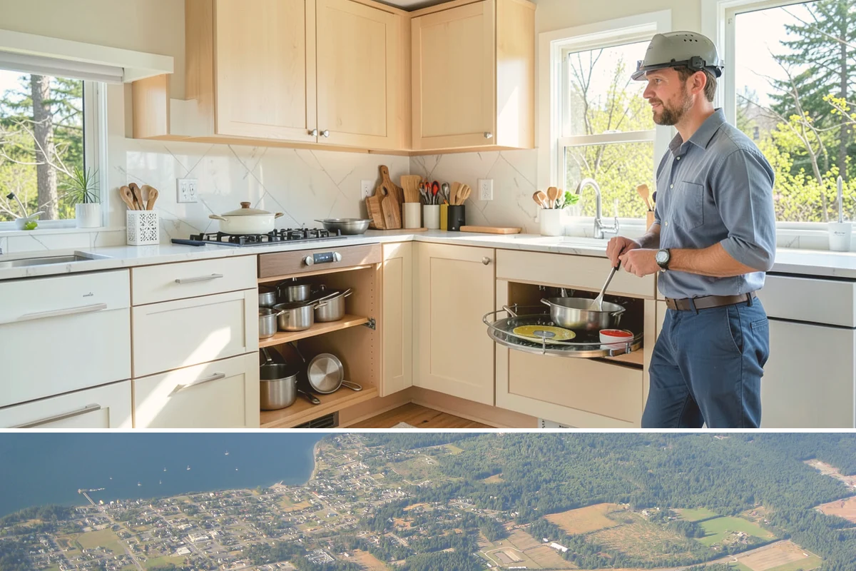 Network Wiring in Coupeville, Island County, WA - Network wiring is best run during construction or a remodel, and interior retrofits suit the wet PNW season.