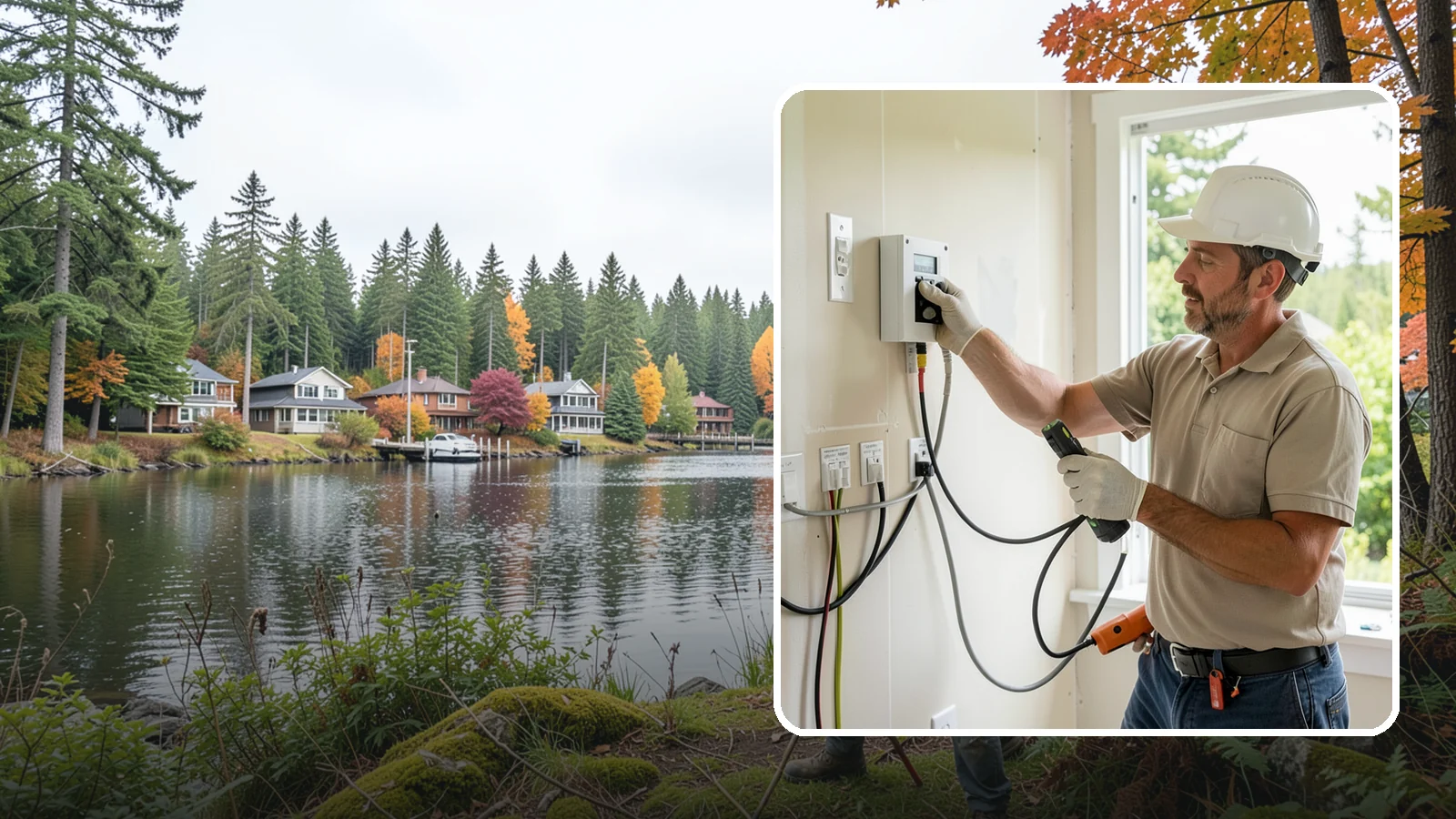Network Wiring in La Conner, Skagit County, WA - We install hardwired Ethernet network wiring for fast, stable connections that WiFi alone can't match.