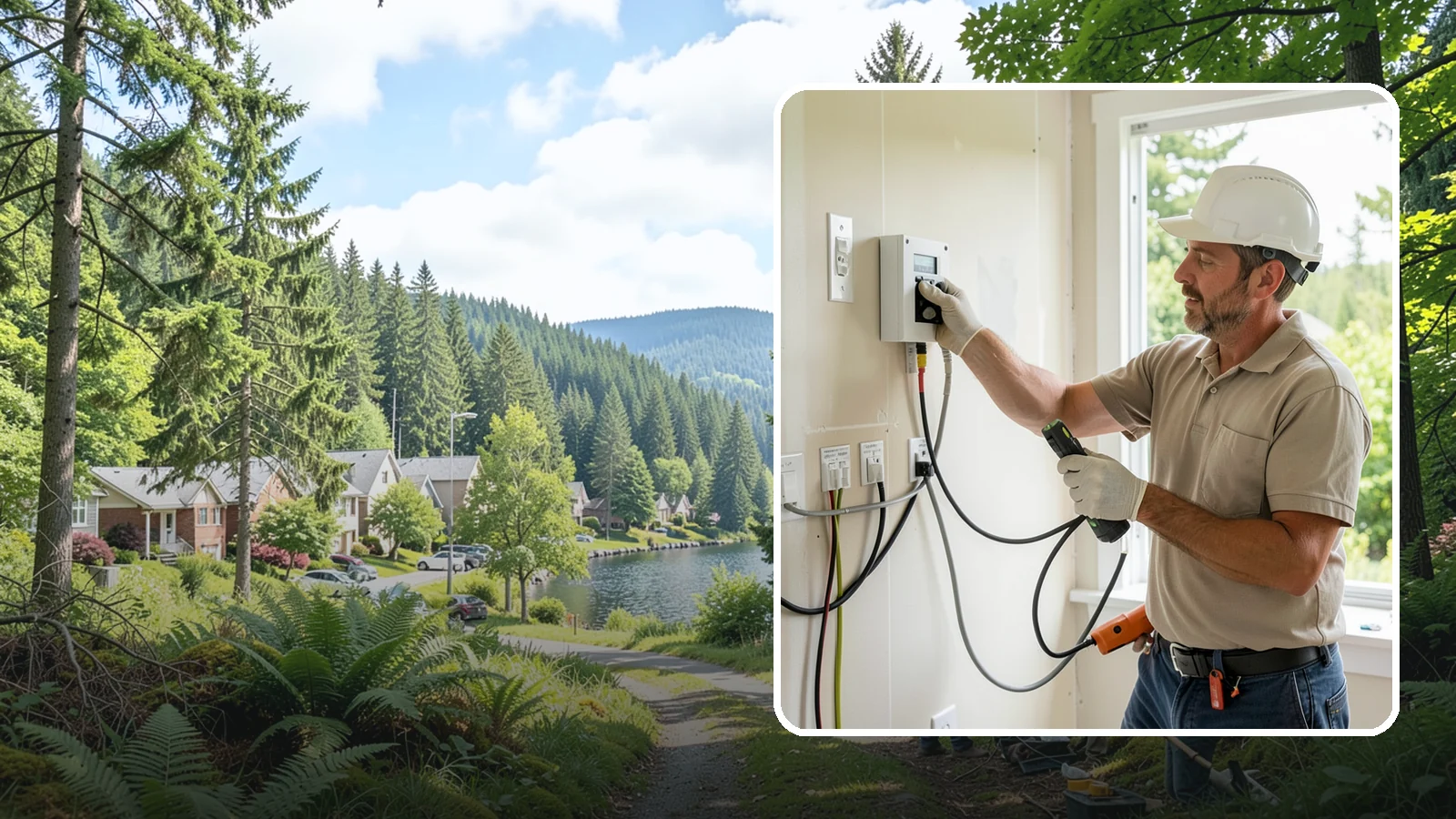 Network Wiring in Lake Forest Park, King County, WA - We install hardwired Ethernet network wiring for fast, stable connections that WiFi alone can't match.