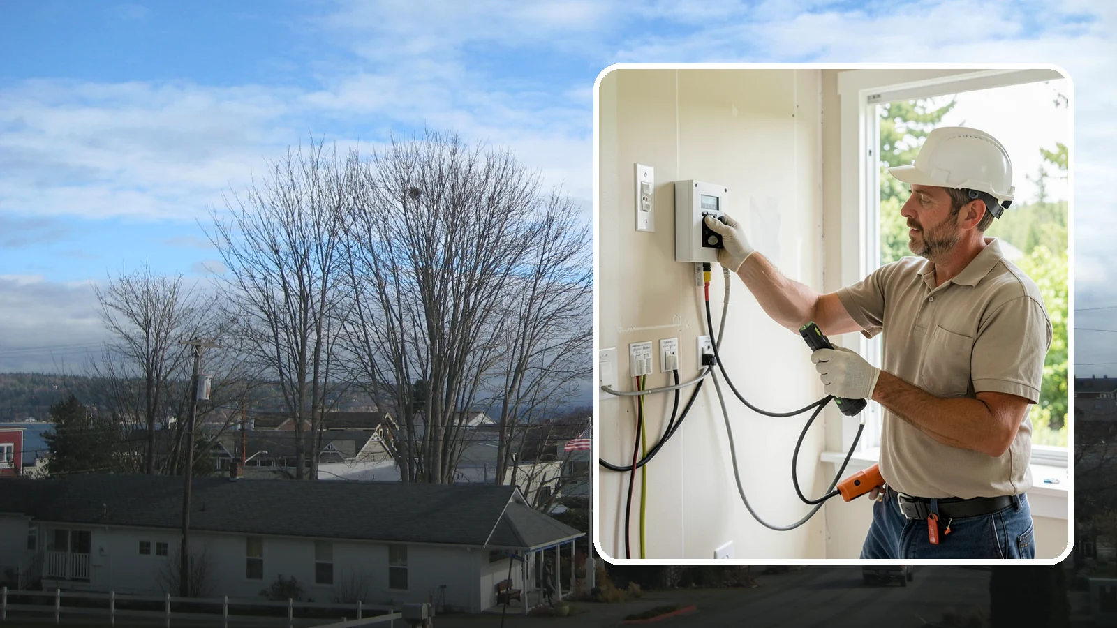 Network Wiring in Langley, Island County, WA - We install hardwired Ethernet network wiring for fast, stable connections that WiFi alone can't match.