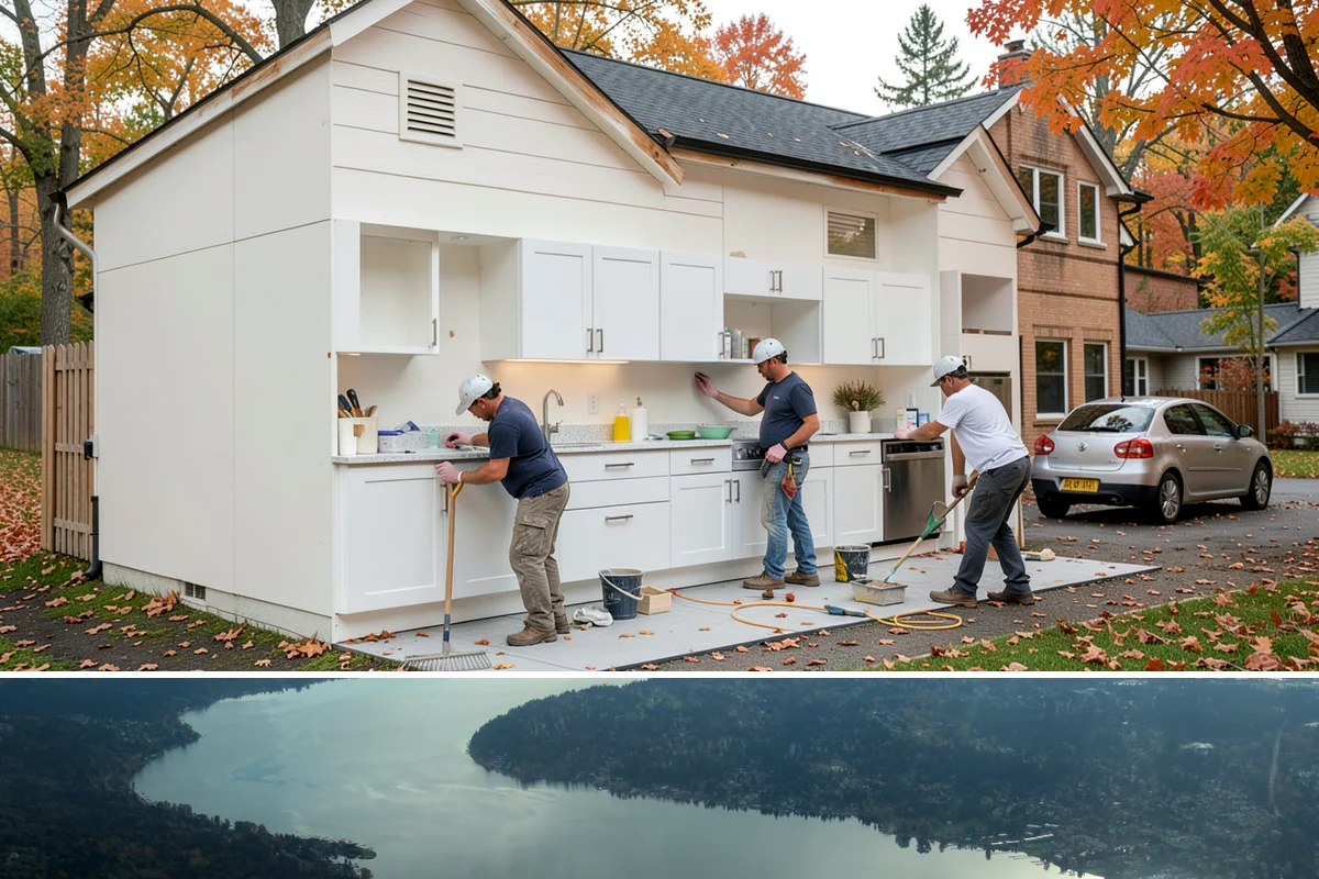 Network Wiring in Sammamish, King County, WA - Network wiring is best run during construction or a remodel, and interior retrofits suit the wet PNW season.
