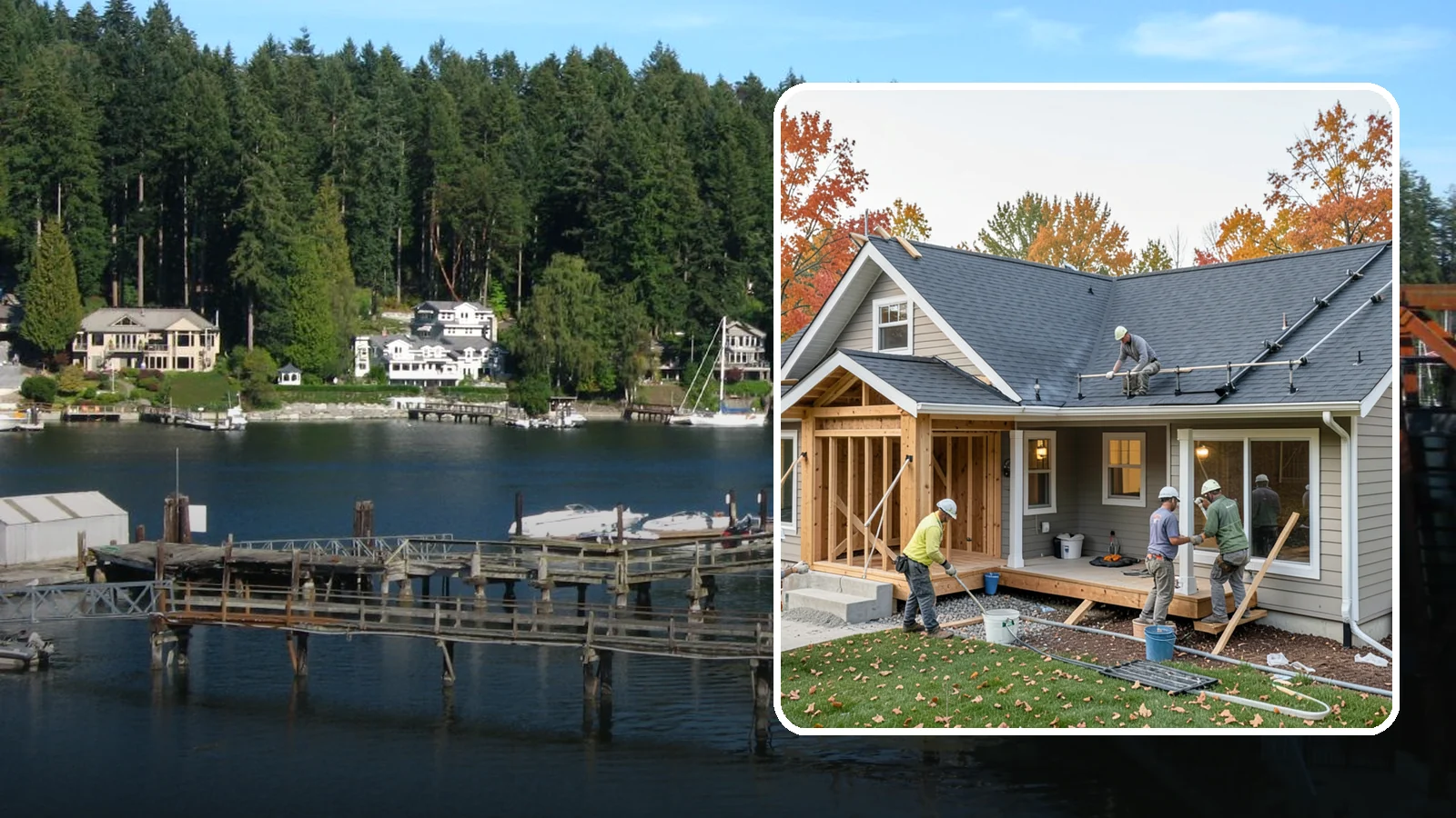 New Construction Roofing in Gig Harbor, Pierce County, WA - Complete roofing for new construction, coordinated with your build schedule and engineered for Northwest weather.