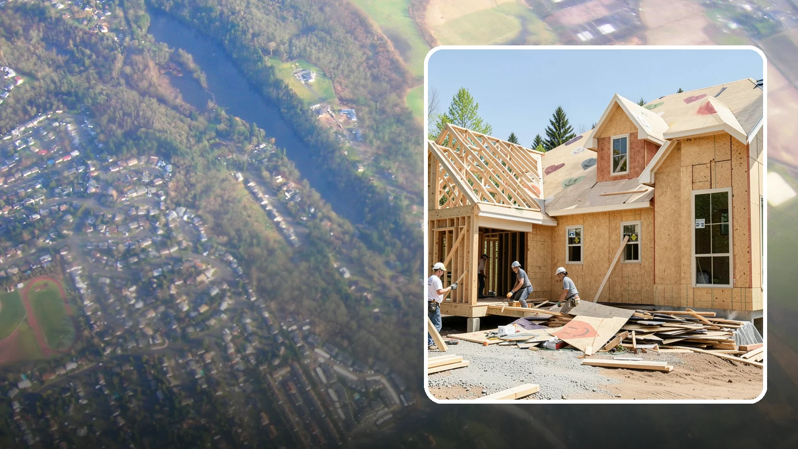 New Home Framing in Algona, King County, WA - Structural framing of new homes, from the sill plate to the roof trusses.