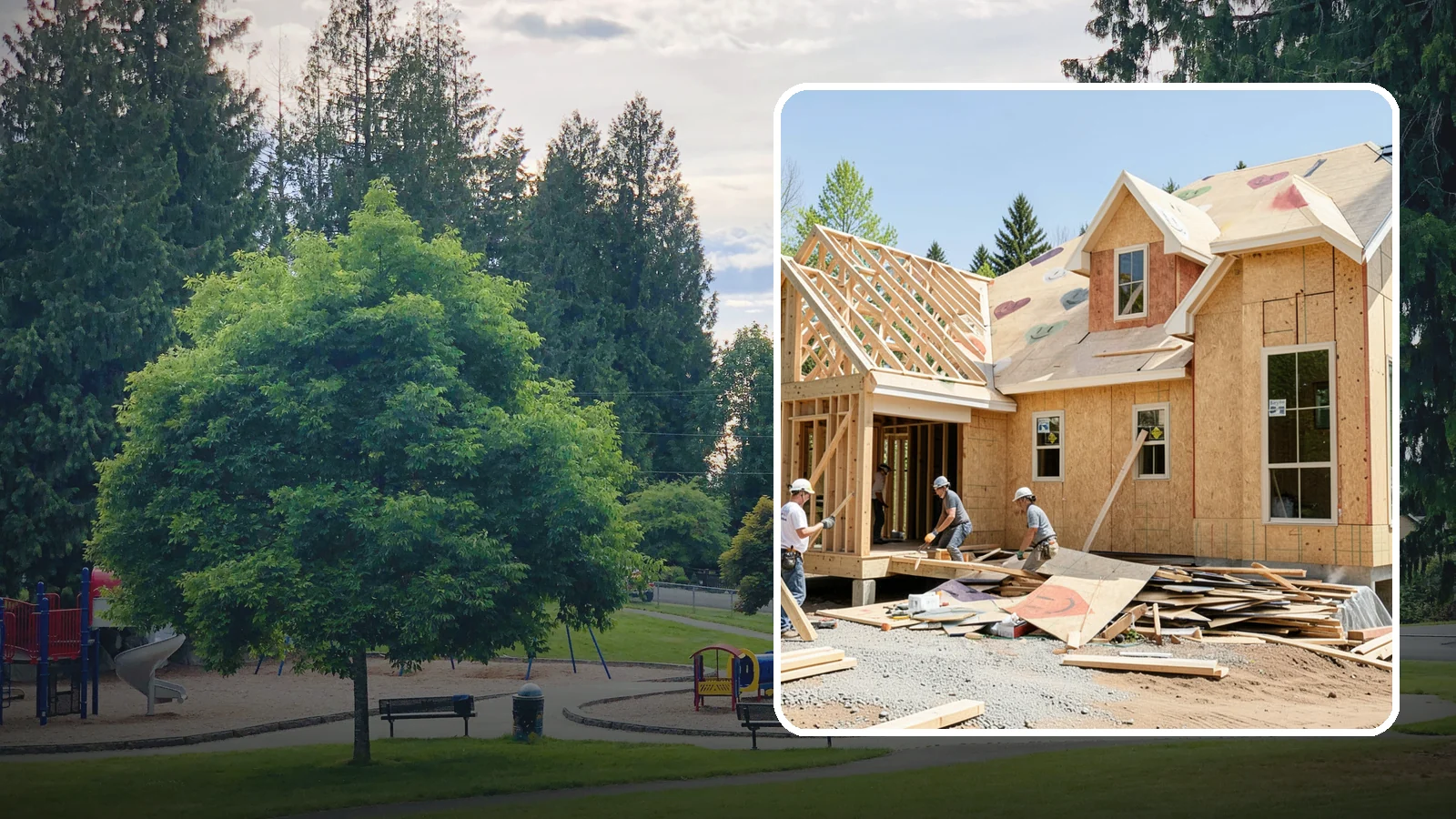 New Home Framing in Bonney Lake, Pierce County, WA - Structural framing of new homes, from the sill plate to the roof trusses.