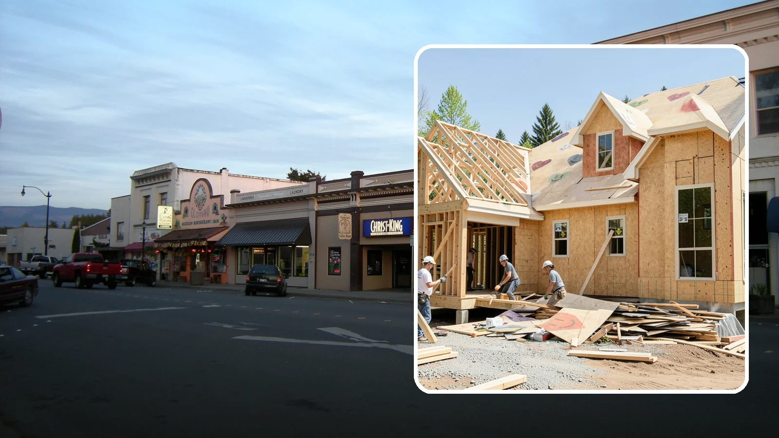 New Home Framing in Burlington, Skagit County, WA - Structural framing of new homes, from the sill plate to the roof trusses.