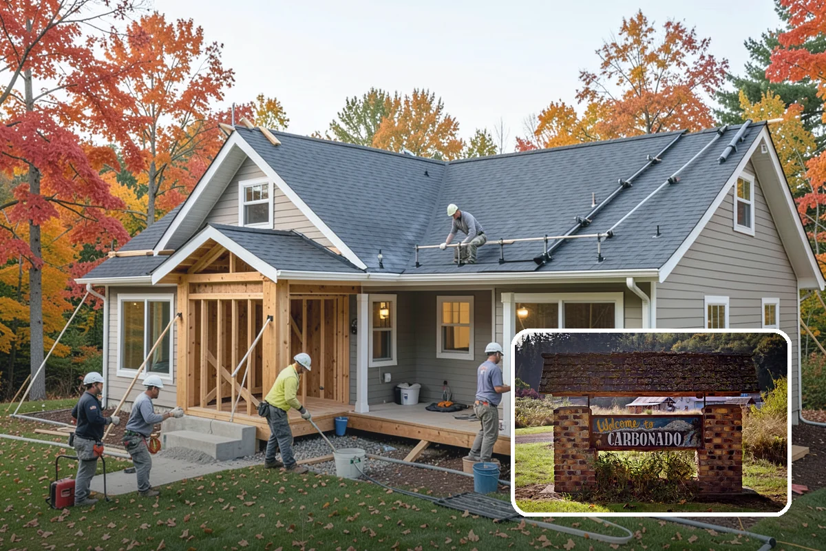 New Home Framing in Carbonado, Pierce County, WA - Framing built to engineered seismic specifications
