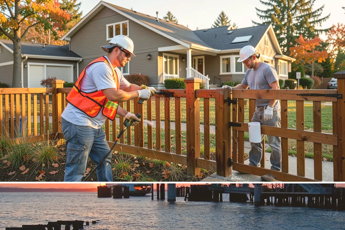 New Home Framing in Edmonds, Snohomish County, WA - We push to frame and dry-in during summer dry spells so the structure isn't saturated by fall rain.