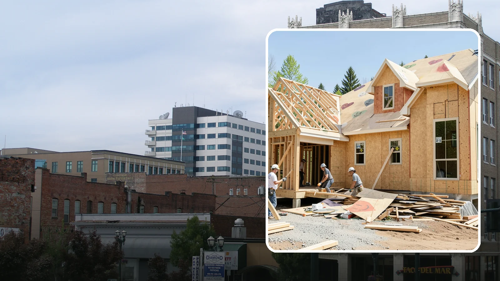 New Home Framing in Everett, Snohomish County, WA - Structural framing of new homes, from the sill plate to the roof trusses.