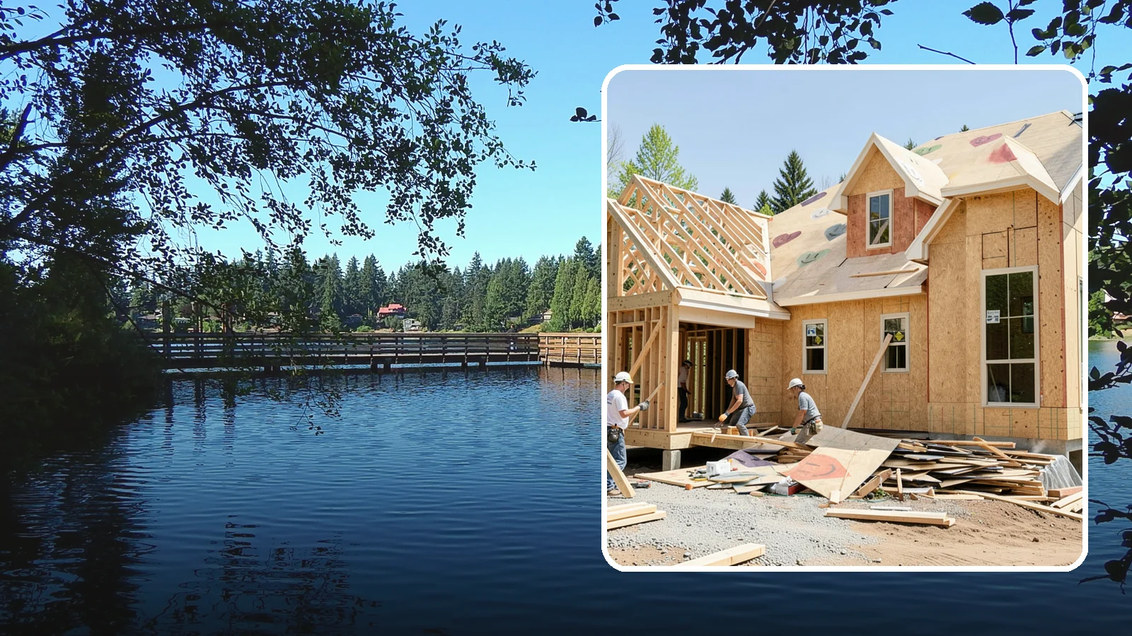 New Home Framing in Federal Way, King County, WA - Structural framing of new homes, from the sill plate to the roof trusses.