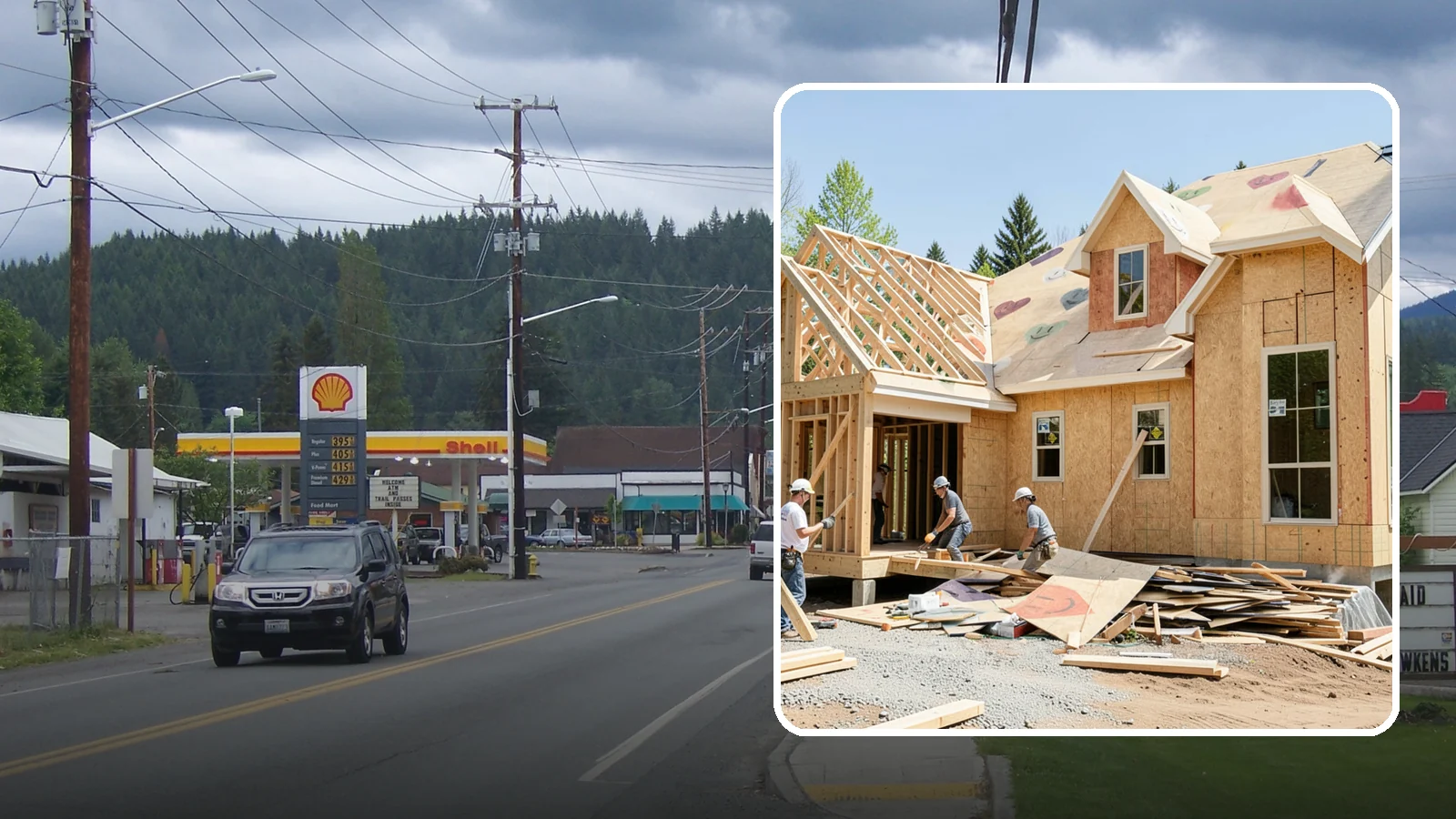 New Home Framing in Granite Falls, Snohomish County, WA - Structural framing of new homes, from the sill plate to the roof trusses.