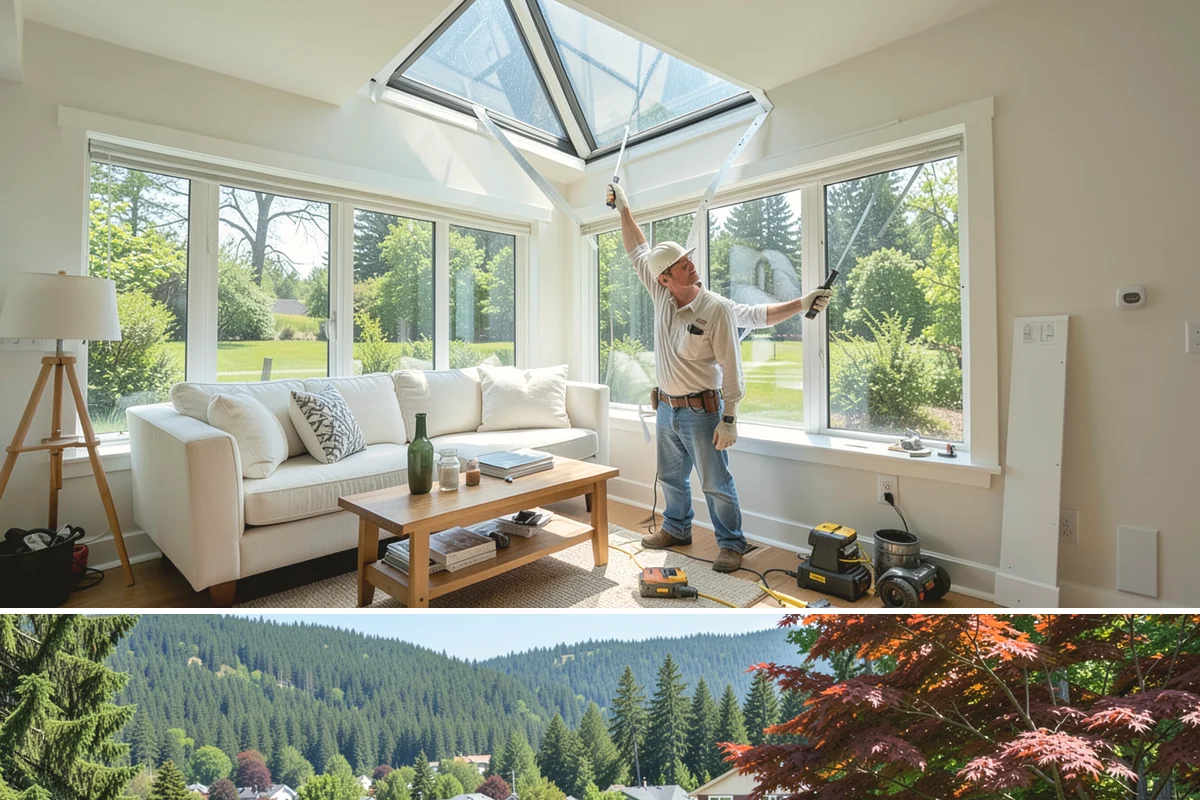 New Home Framing in Index, Snohomish County, WA - We push to frame and dry-in during summer dry spells so the structure isn't saturated by fall rain.