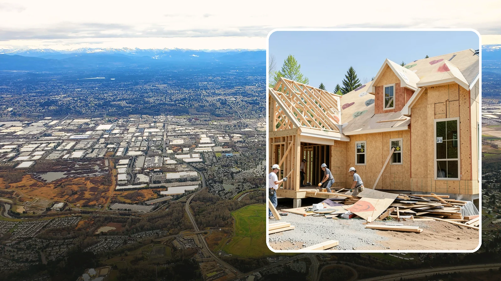 New Home Framing in Kent, King County, WA - Structural framing of new homes, from the sill plate to the roof trusses.