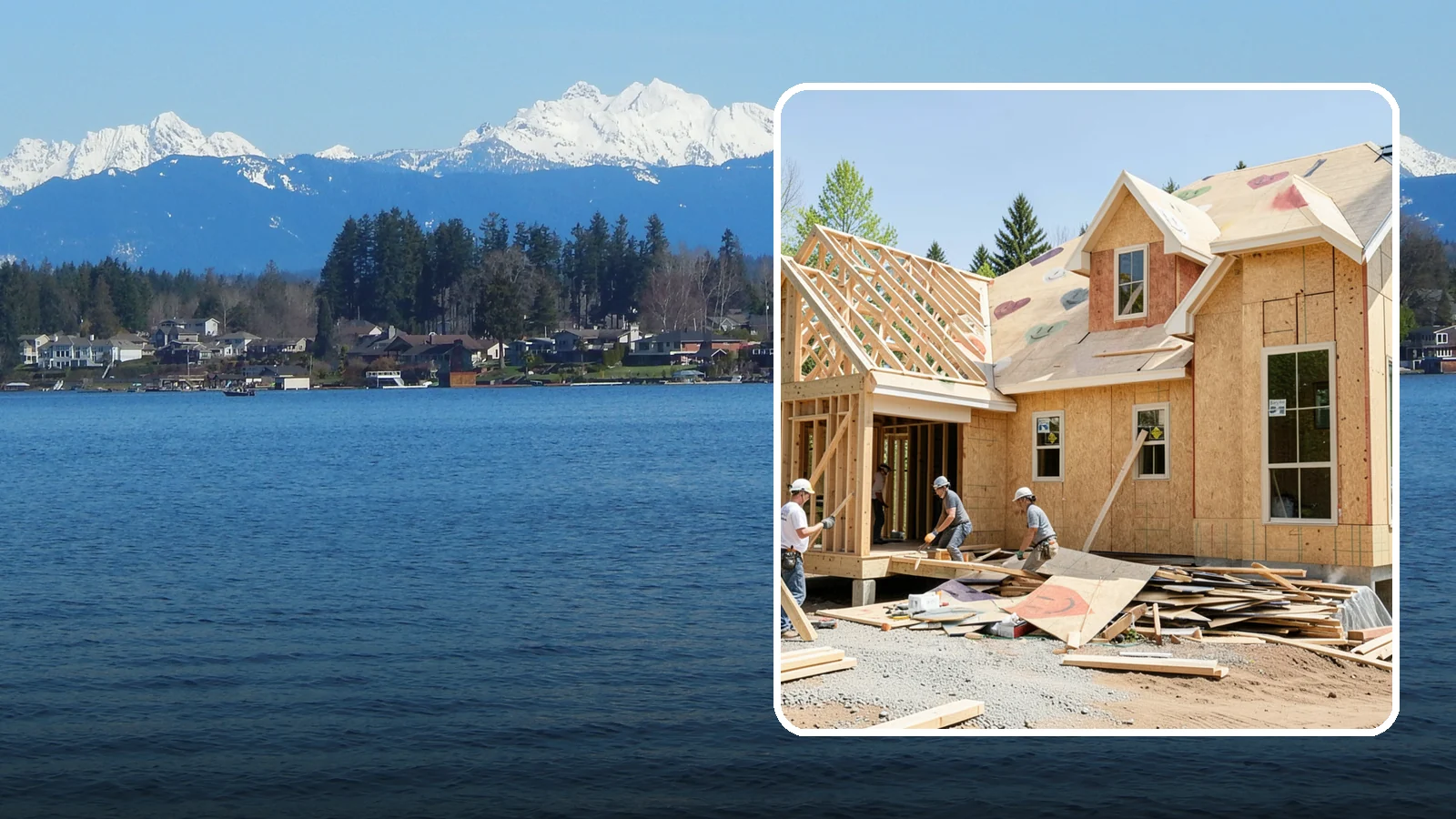 New Home Framing in Lake Stevens, Snohomish County, WA - Structural framing of new homes, from the sill plate to the roof trusses.