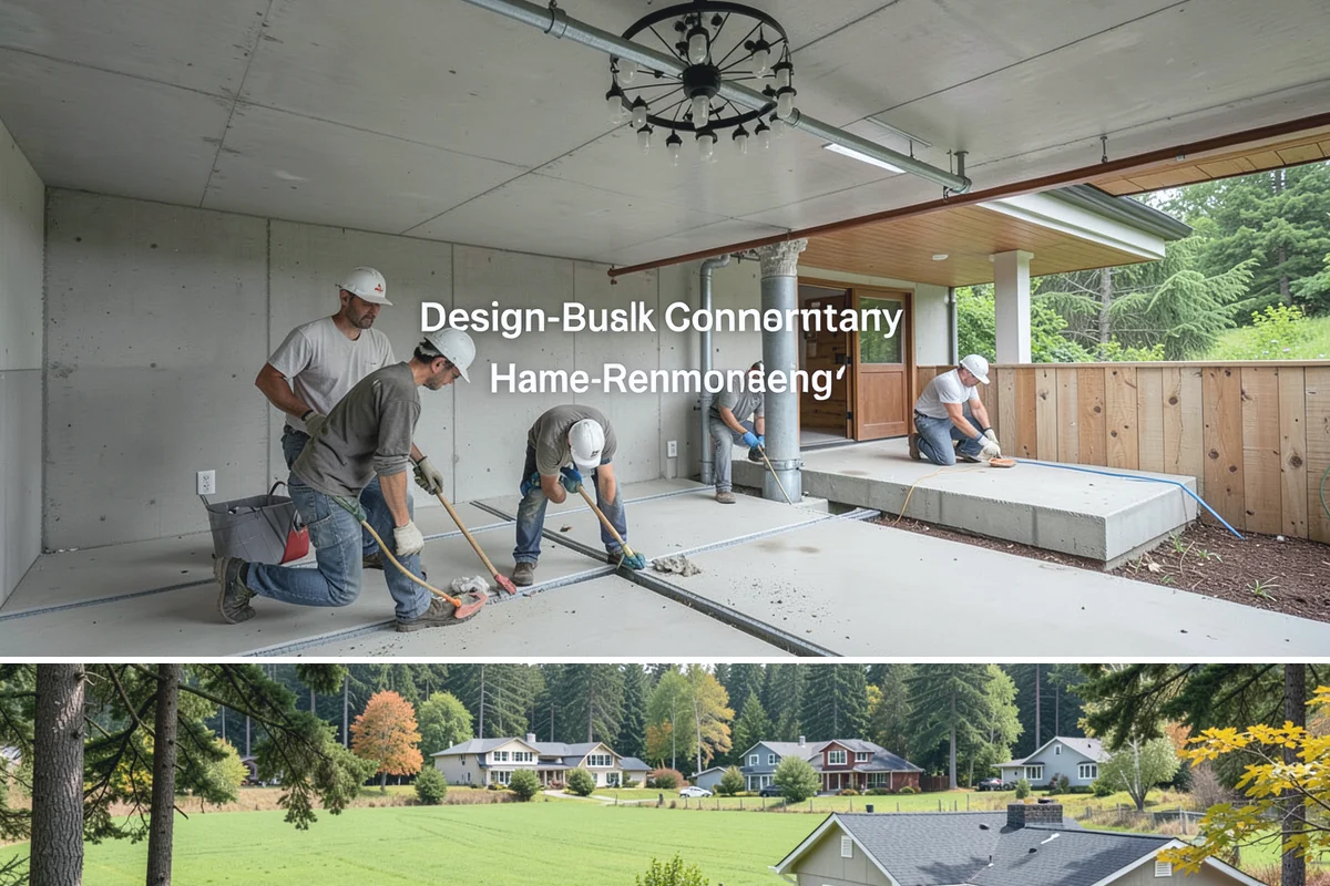 New Home Framing in Lyman, Skagit County, WA - We push to frame and dry-in during summer dry spells so the structure isn't saturated by fall rain.