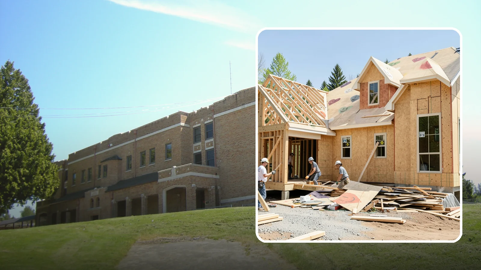 New Home Framing in Maple Valley, King County, WA - Structural framing of new homes, from the sill plate to the roof trusses.