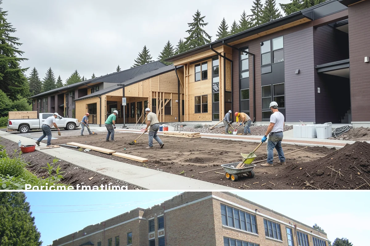 New Home Framing in Maple Valley, King County, WA - We push to frame and dry-in during summer dry spells so the structure isn't saturated by fall rain.