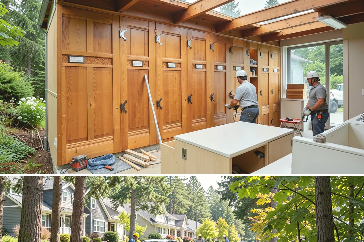 New Home Framing in Normandy Park, King County, WA - We push to frame and dry-in during summer dry spells so the structure isn't saturated by fall rain.