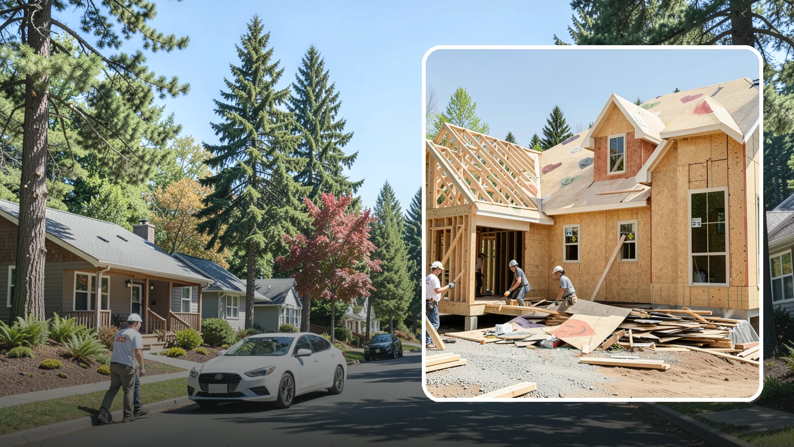 New Home Framing in Orting, Pierce County, WA - Structural framing of new homes, from the sill plate to the roof trusses.