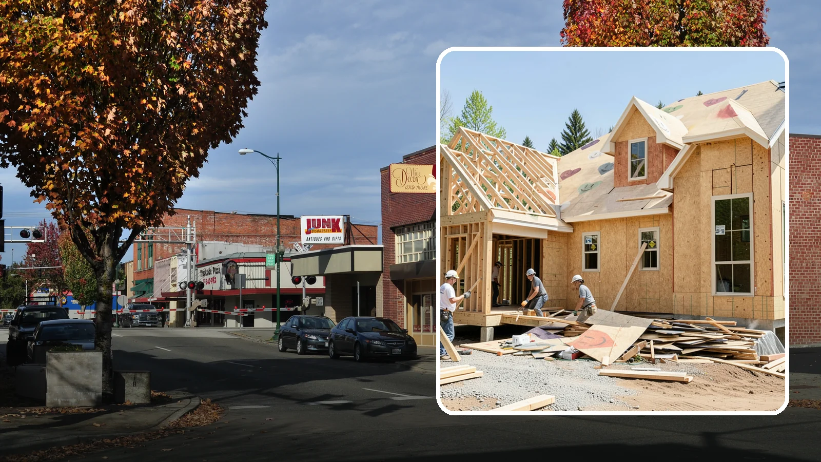 New Home Framing in Puyallup, Pierce County, WA - Structural framing of new homes, from the sill plate to the roof trusses.