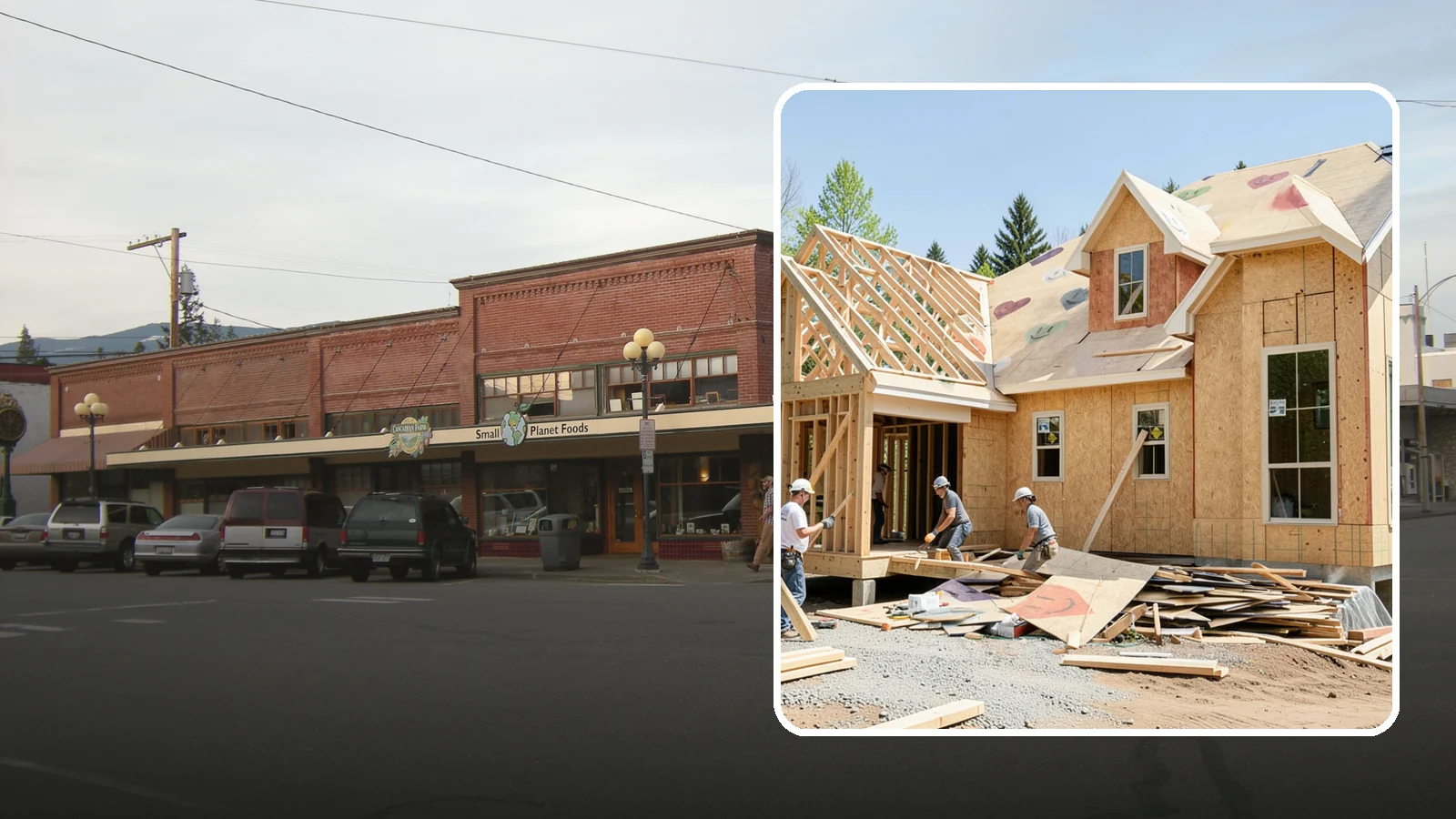 New Home Framing in Sedro-Woolley, Skagit County, WA - Structural framing of new homes, from the sill plate to the roof trusses.