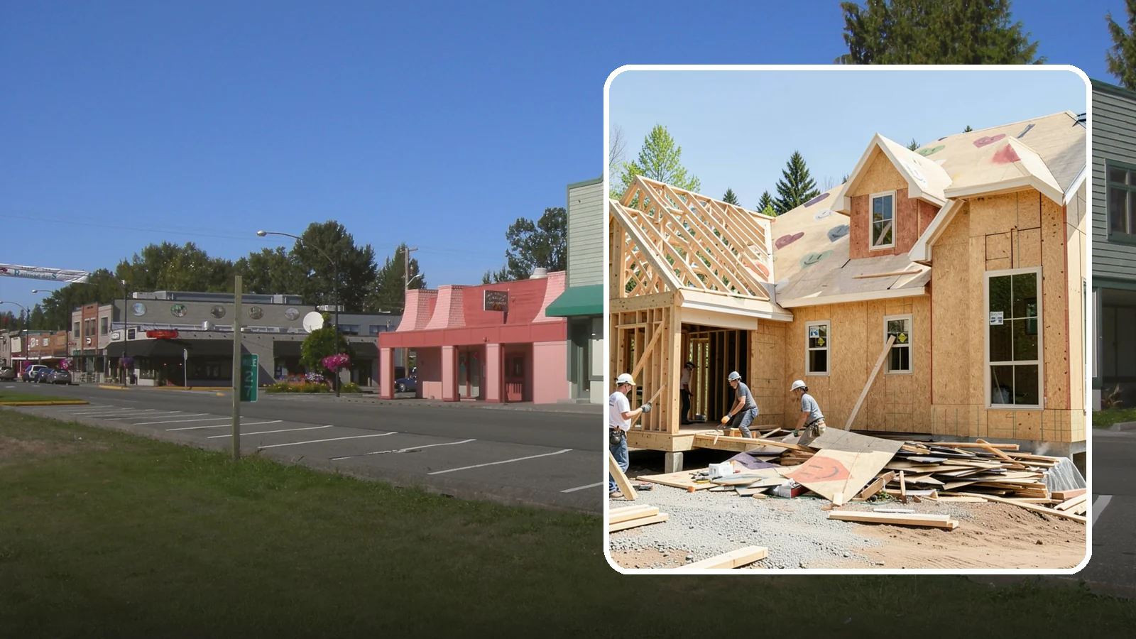 New Home Framing in Snoqualmie, King County, WA - Structural framing of new homes, from the sill plate to the roof trusses.