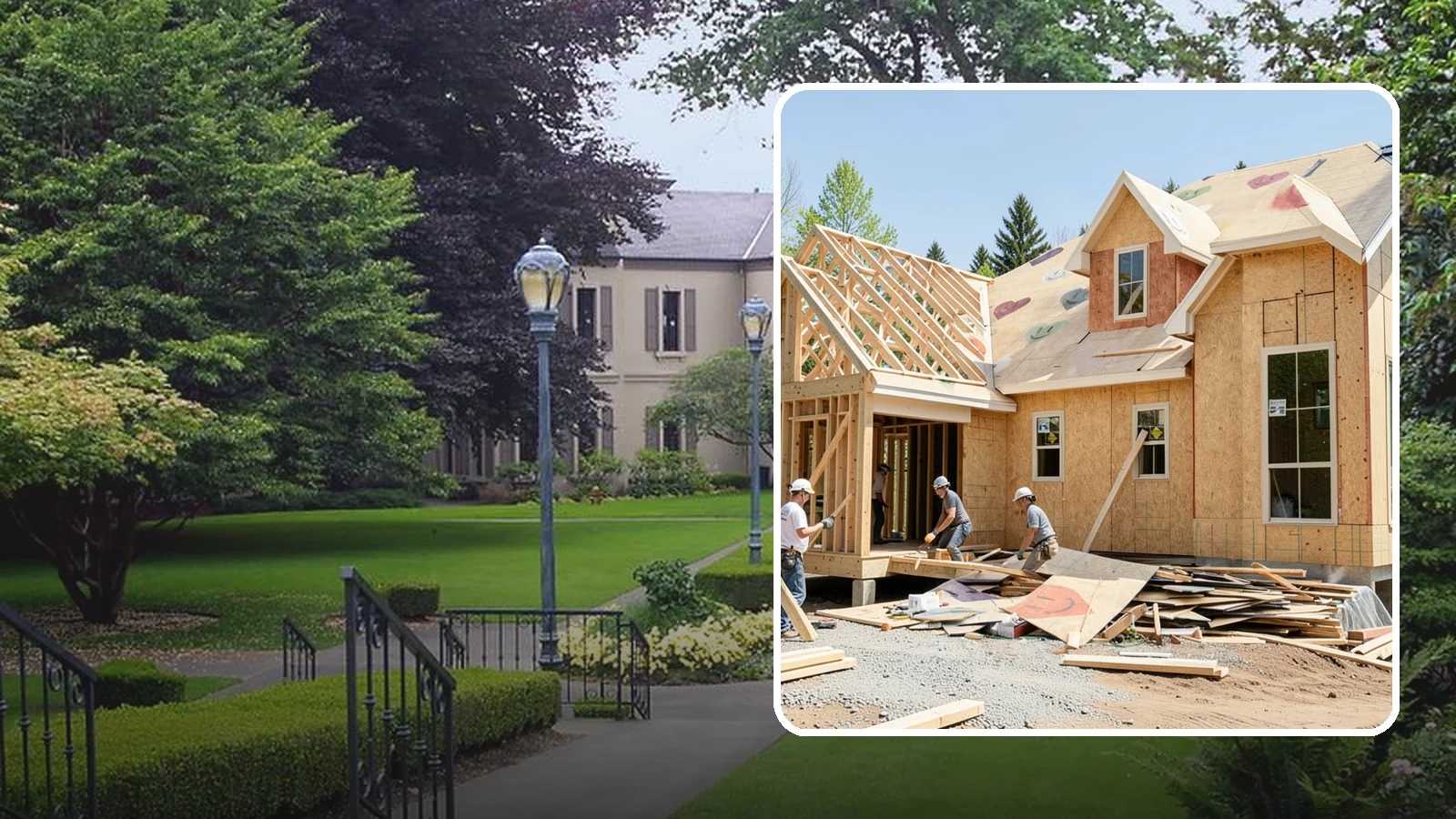 New Home Framing in Woodinville, King County, WA - Structural framing of new homes, from the sill plate to the roof trusses.
