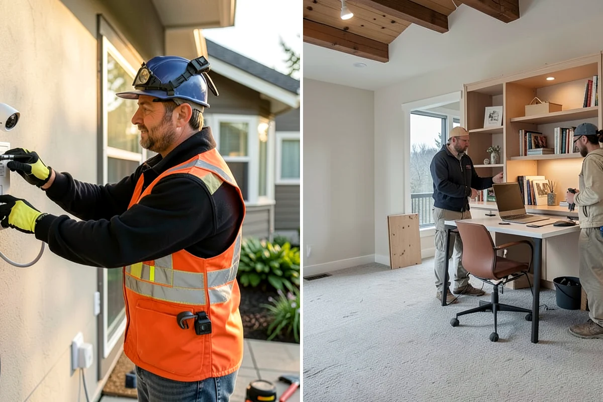 Newel Post Installation in Arlington, Snohomish County, WA - Locate framing and plan the anchoring method