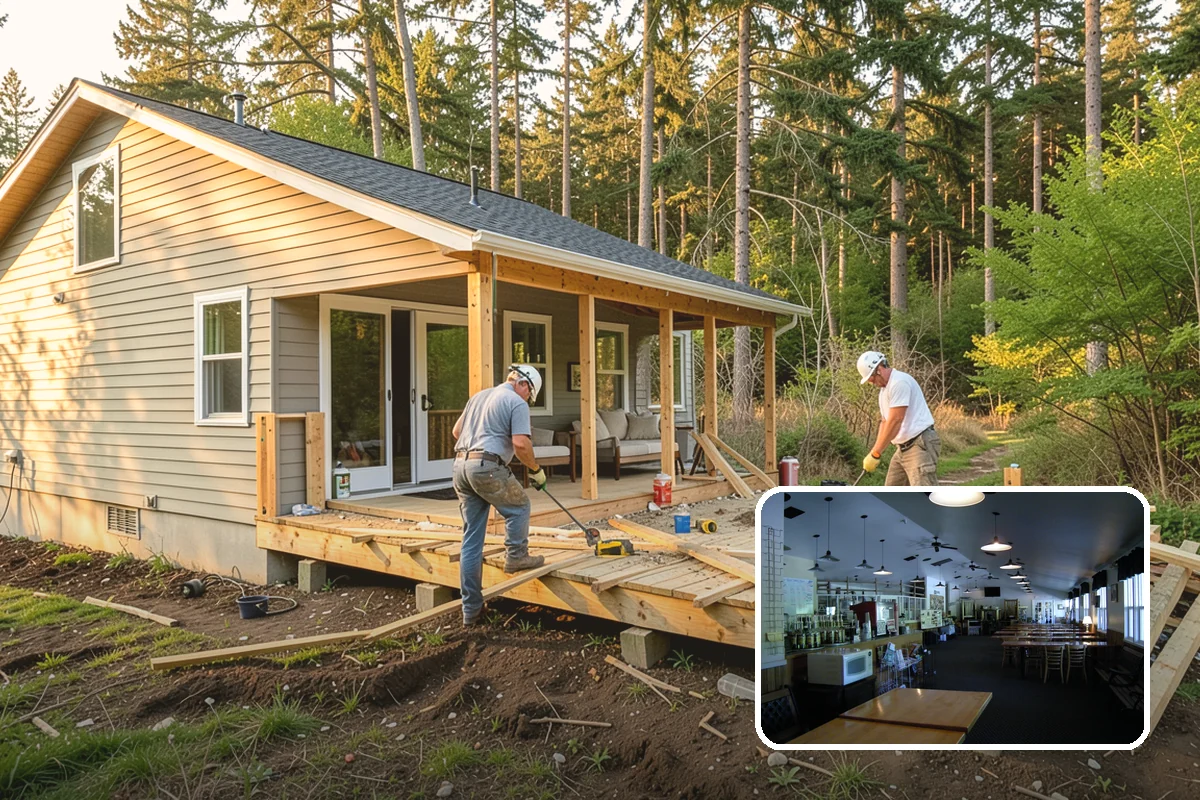 Newel Post Installation in Black Diamond, King County, WA - Anchors the railing for a solid, wobble-free feel