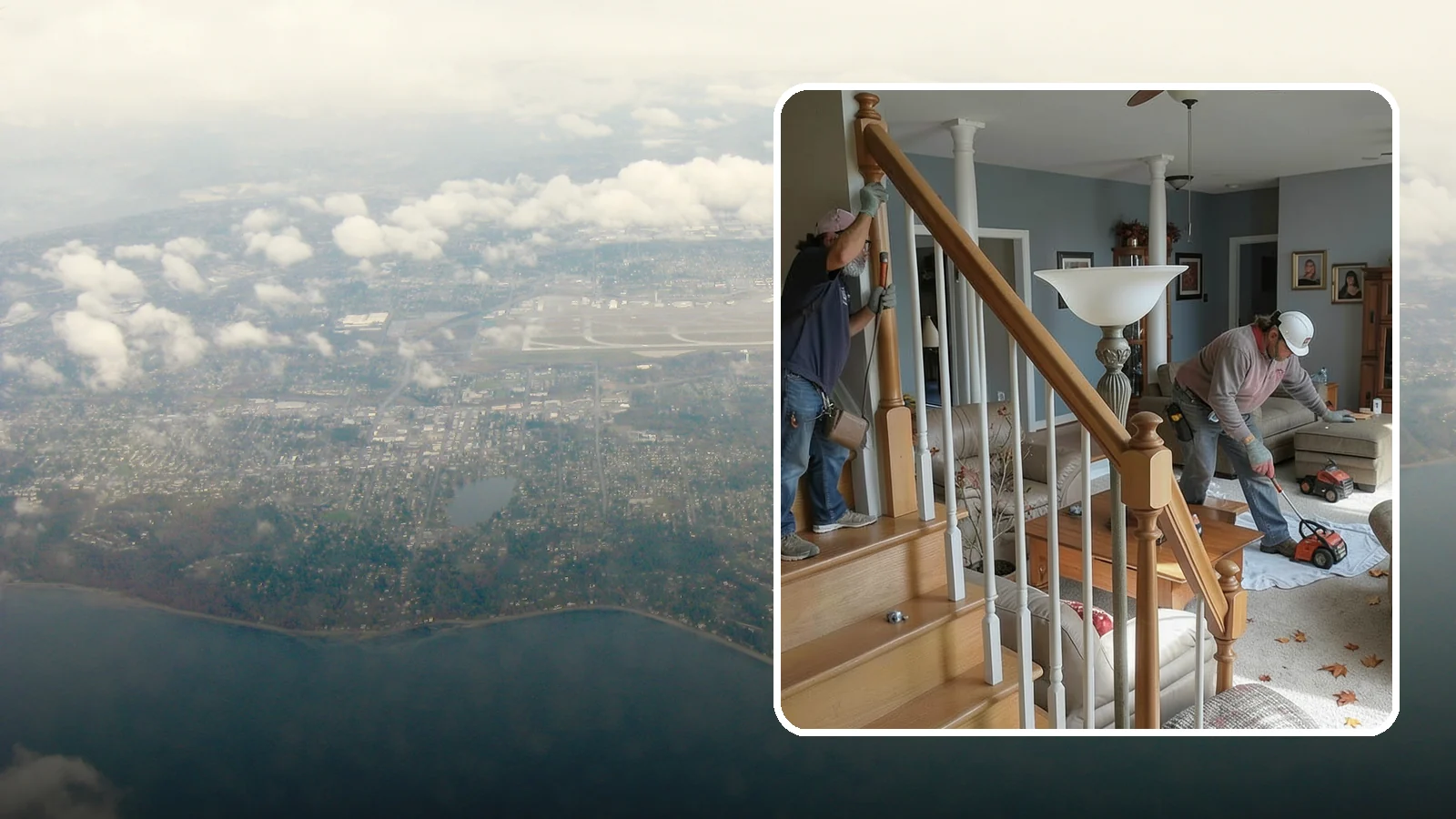 Newel Post Installation in Burien, King County, WA - Sturdy newel posts installed to anchor railings and add a finished stair detail.