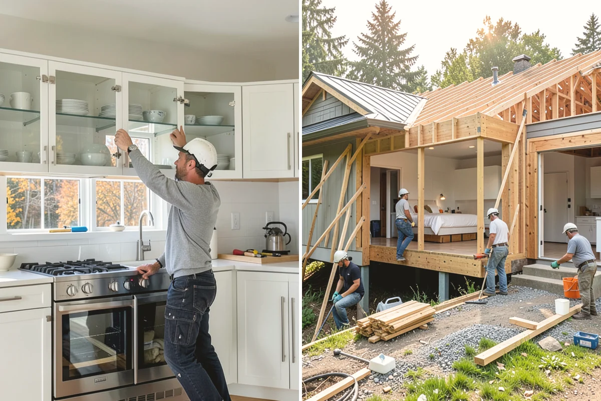 Newel Post Installation in Burlington, Skagit County, WA - Locate framing and plan the anchoring method