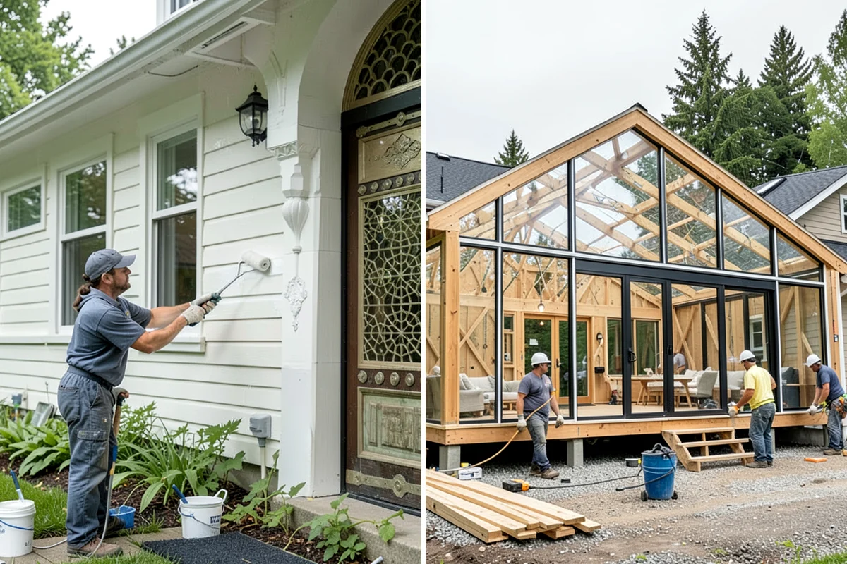 Newel Post Installation in Concrete, Skagit County, WA - Locate framing and plan the anchoring method