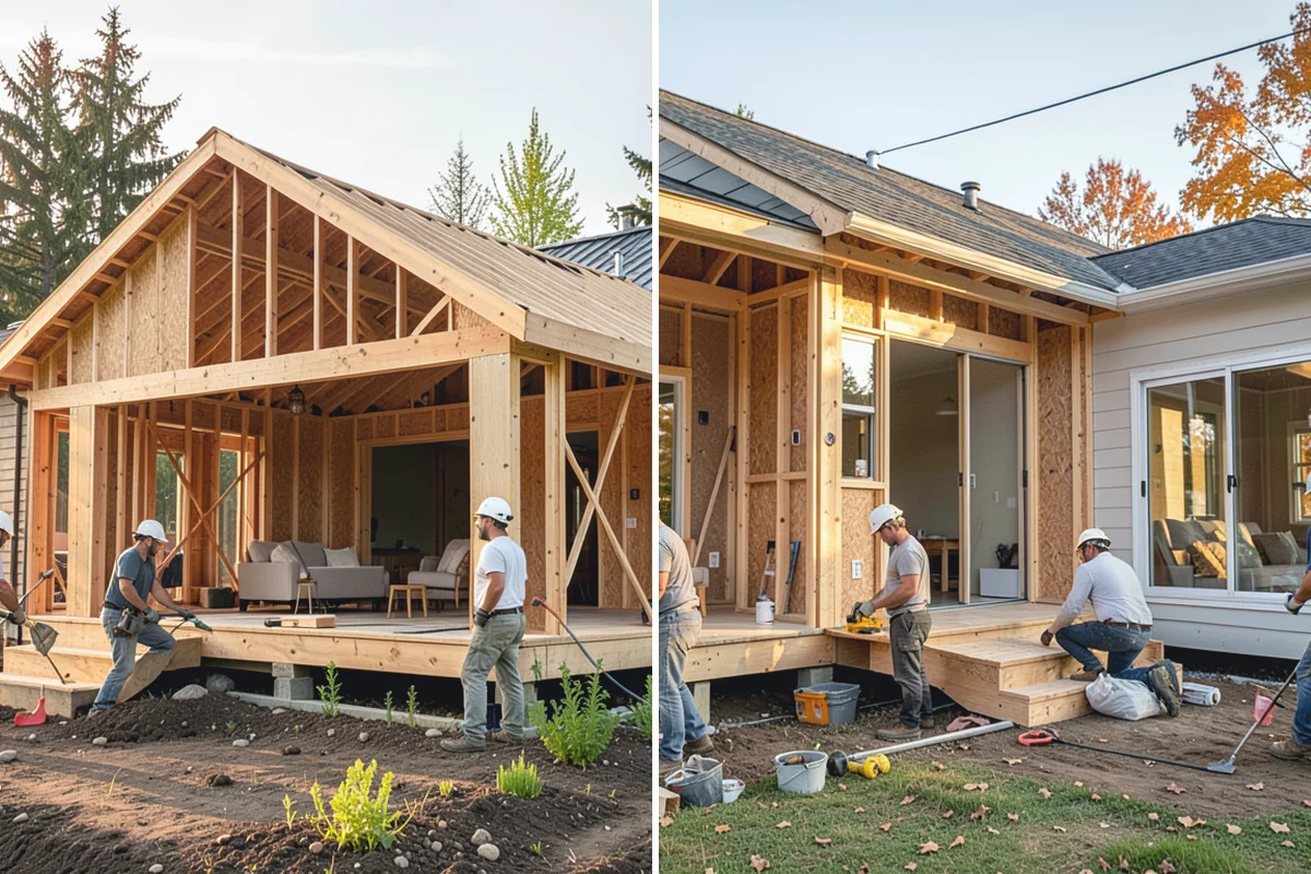 Newel Post Installation in Coupeville, Island County, WA - Locate framing and plan the anchoring method