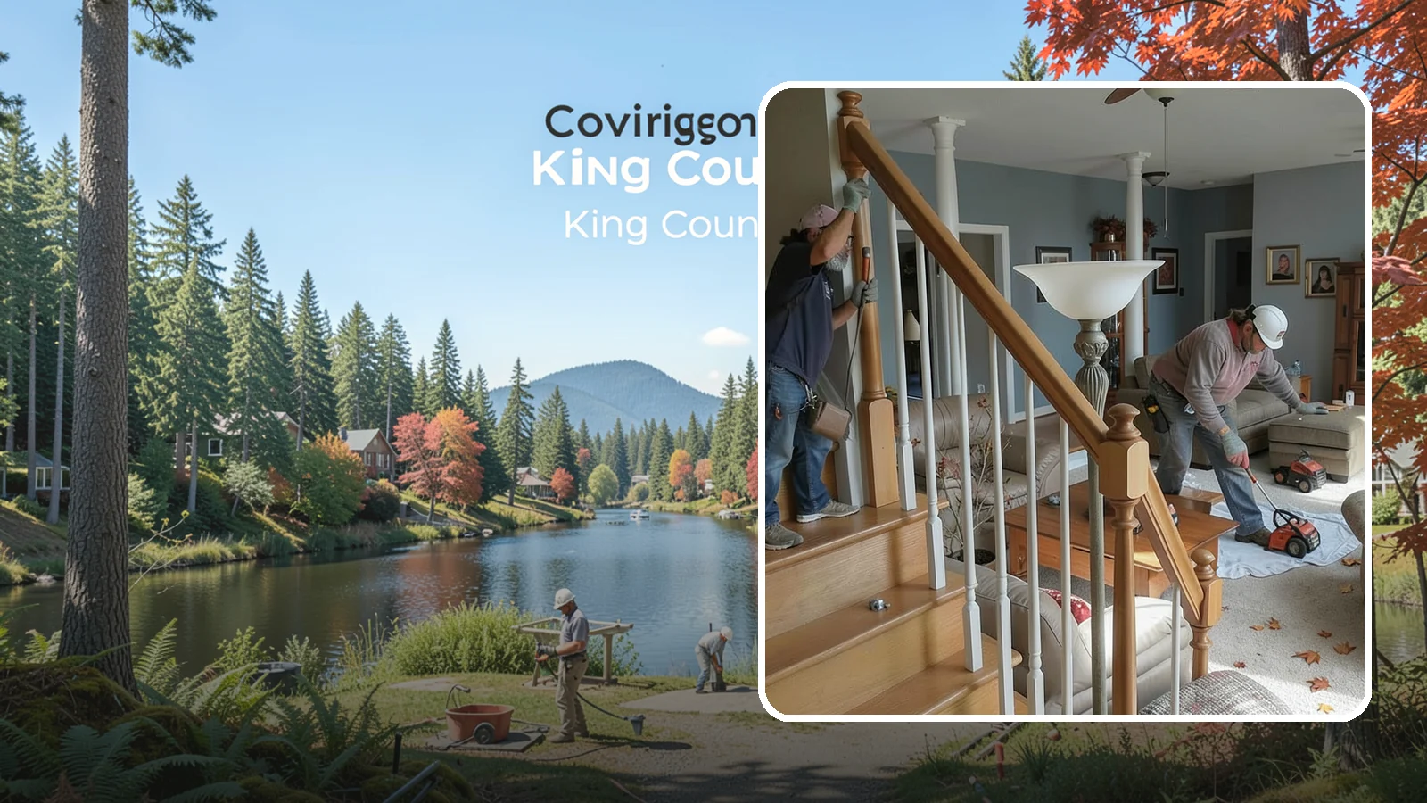 Newel Post Installation in Covington, King County, WA - Sturdy newel posts installed to anchor railings and add a finished stair detail.