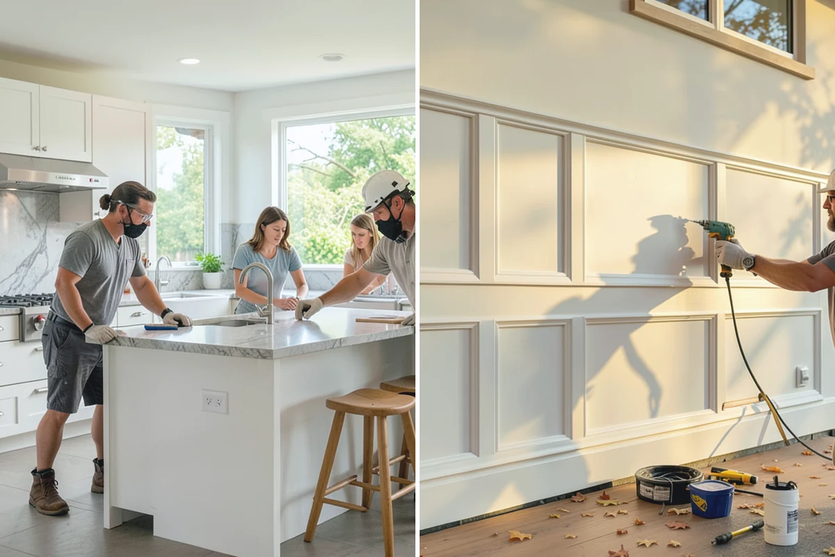 Newel Post Installation in Des Moines, King County, WA - Locate framing and plan the anchoring method
