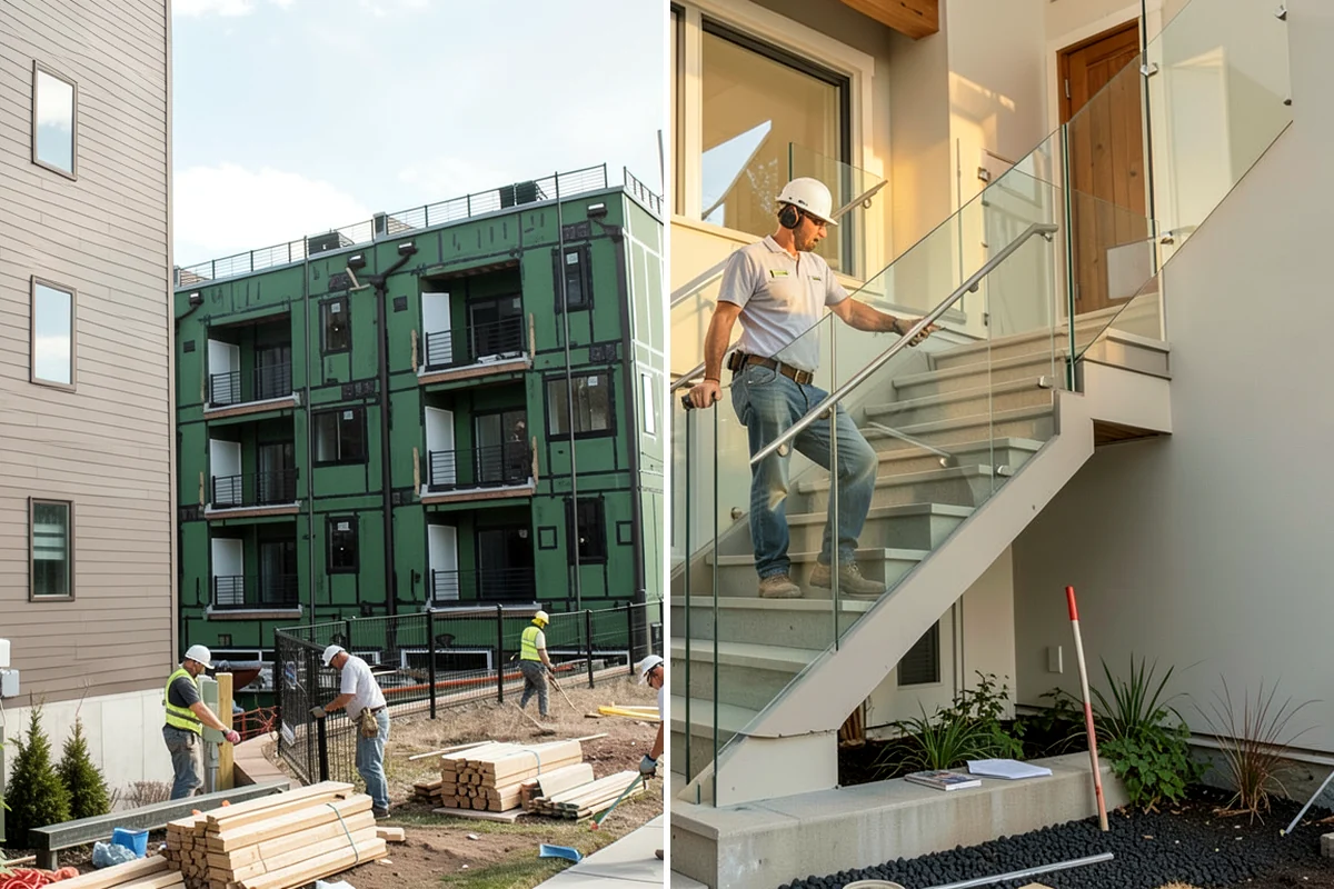 Newel Post Installation in Federal Way, King County, WA - Locate framing and plan the anchoring method