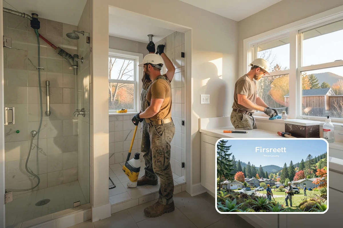 Newel Post Installation in Fircrest, Pierce County, WA - Anchors the railing for a solid, wobble-free feel