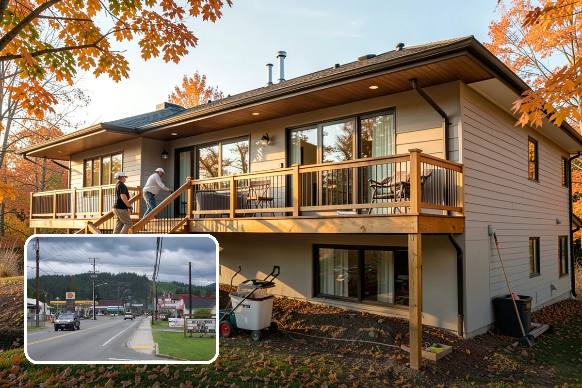Newel Post Installation in Granite Falls, Snohomish County, WA - Anchors the railing for a solid, wobble-free feel