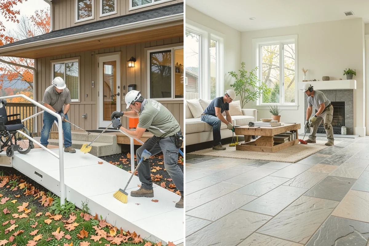Newel Post Installation in Kent, King County, WA - Locate framing and plan the anchoring method