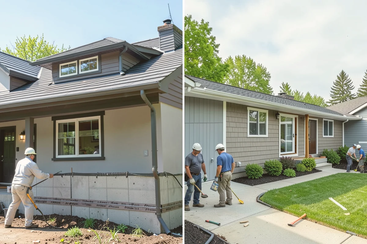 Newel Post Installation in Milton, King County, WA - Locate framing and plan the anchoring method